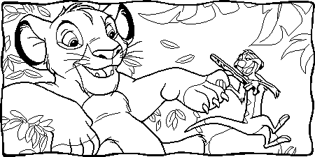 The lion king coloring pages