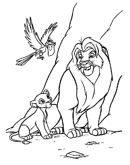 The lion king coloring pages