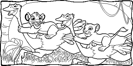 The lion king coloring pages