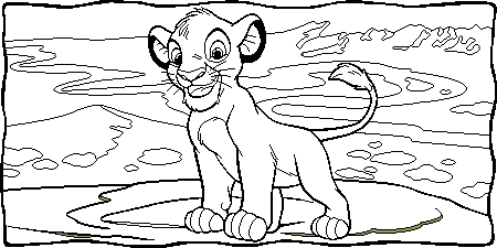 The lion king coloring pages