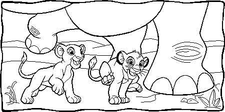 The lion king coloring pages