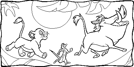 The lion king coloring pages