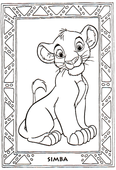 The lion king coloring pages