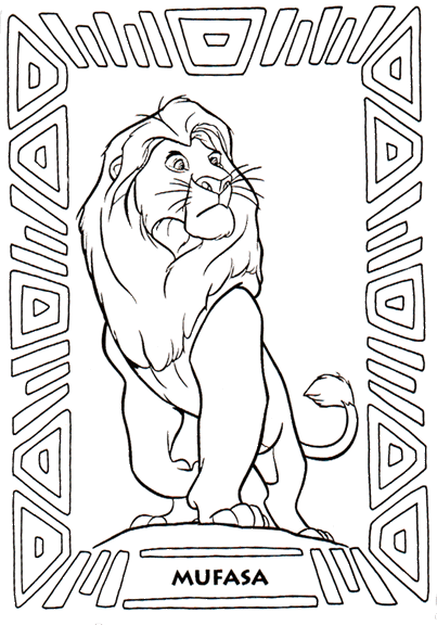 The lion king coloring pages