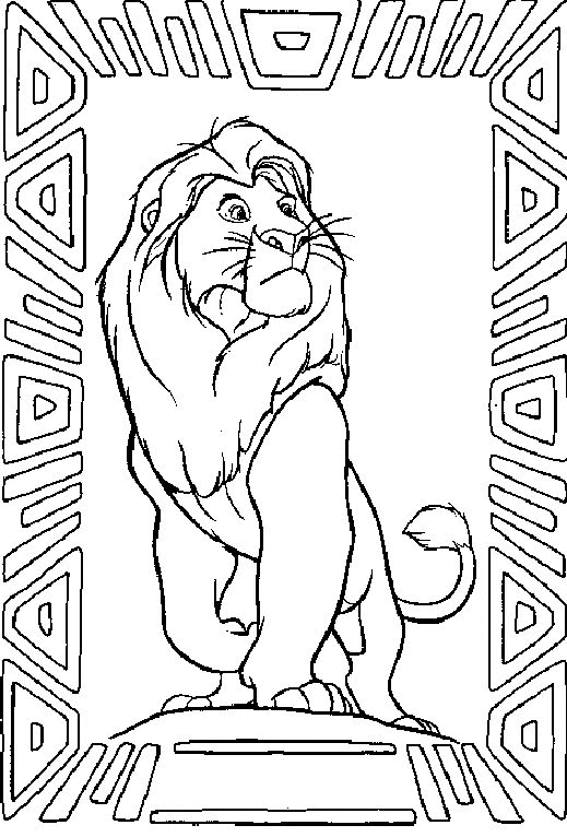 The lion king coloring pages