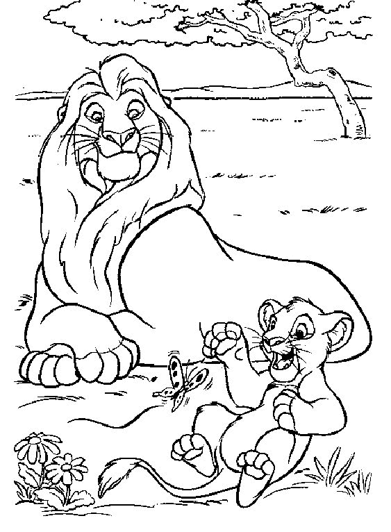 The lion king coloring pages