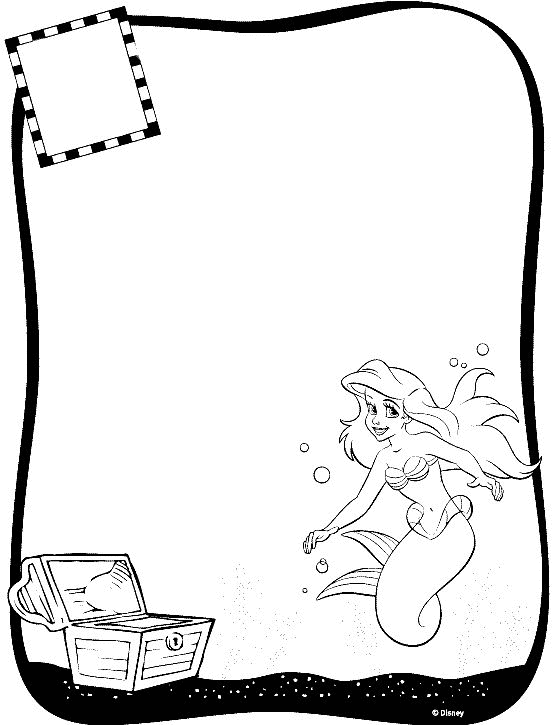 The little mermaid coloring pages