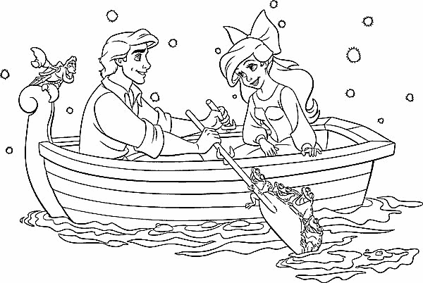 The little mermaid coloring pages