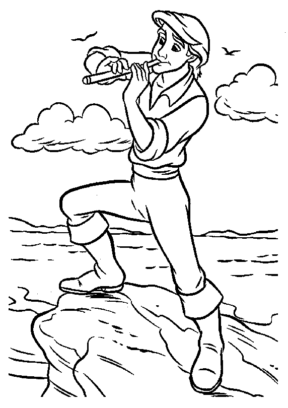 The little mermaid coloring pages