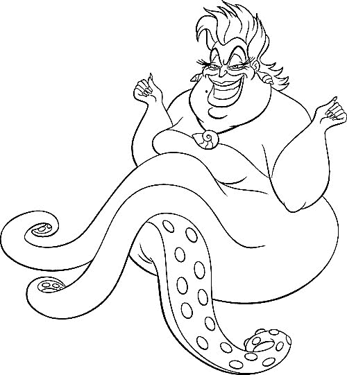 The little mermaid coloring pages