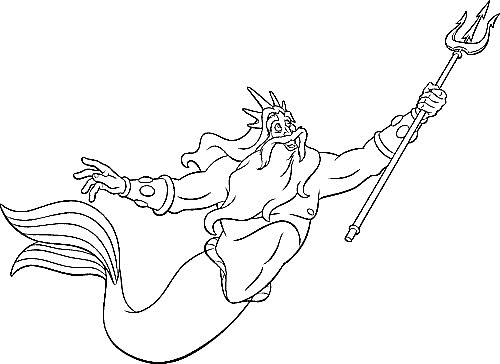 The little mermaid coloring pages