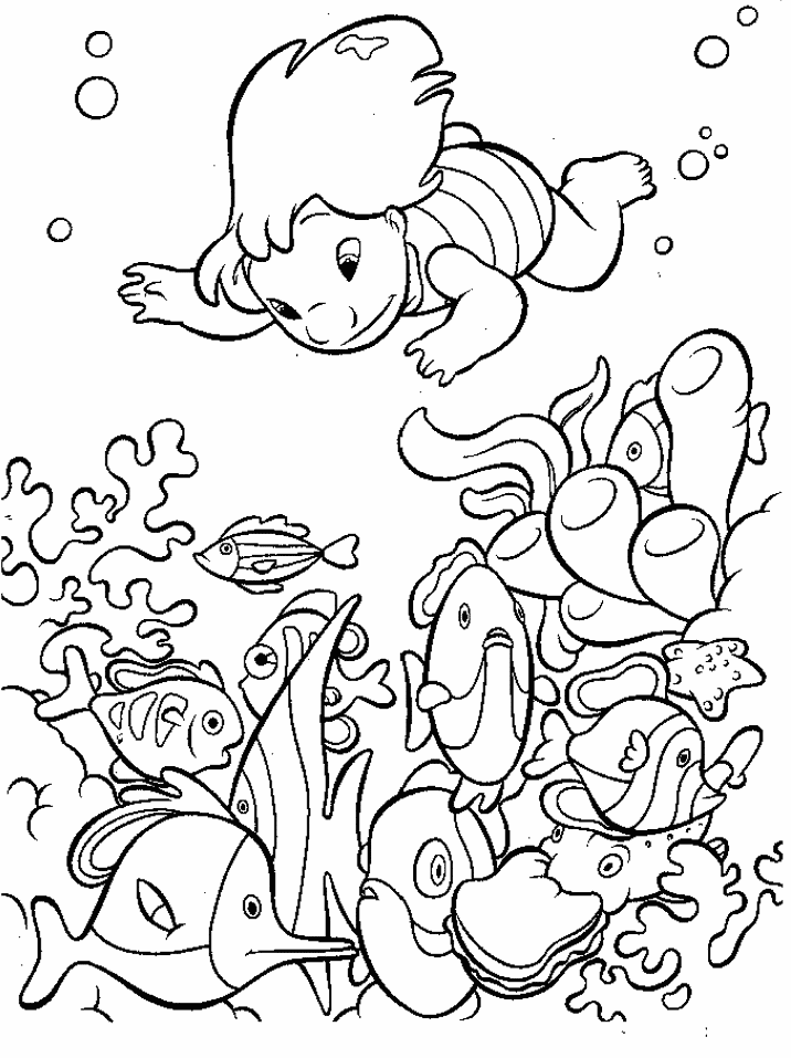 The little mermaid coloring pages