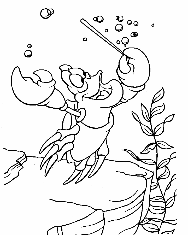 The little mermaid coloring pages