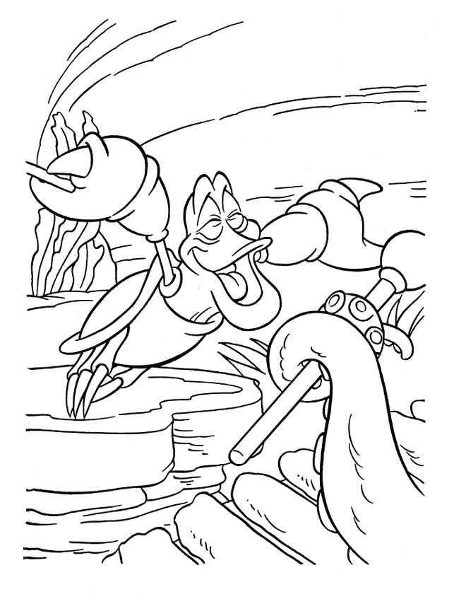 The little mermaid coloring pages