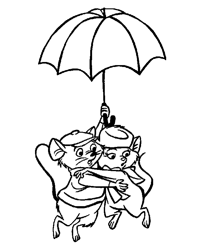 The rescuers coloring pages