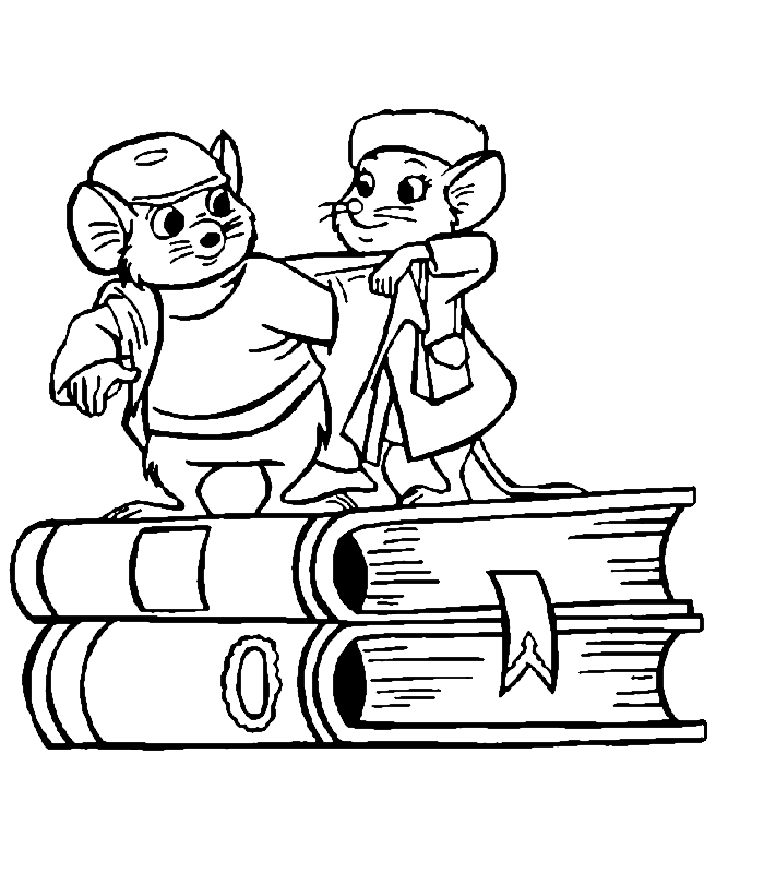 The rescuers coloring pages