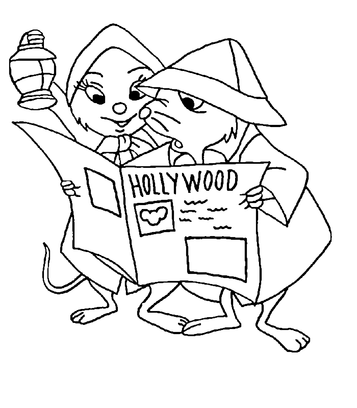 The rescuers coloring pages