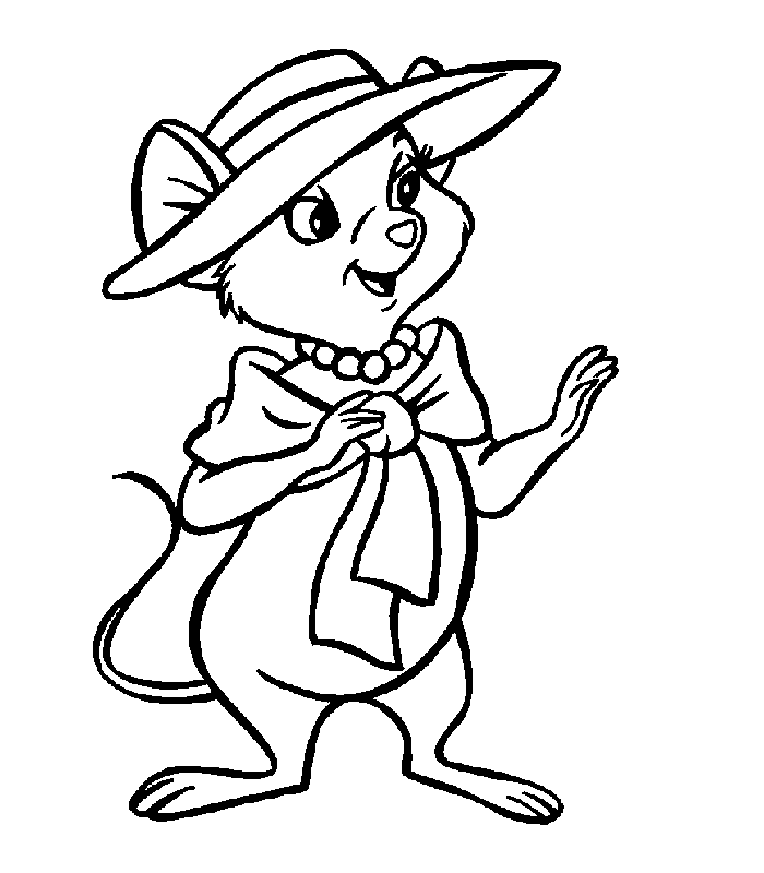 The rescuers coloring pages