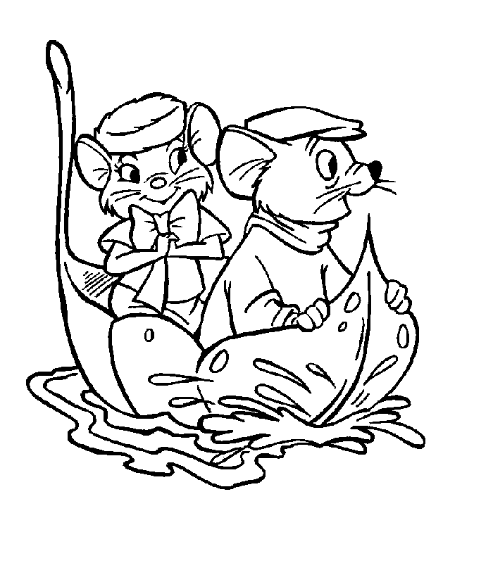 The rescuers coloring pages