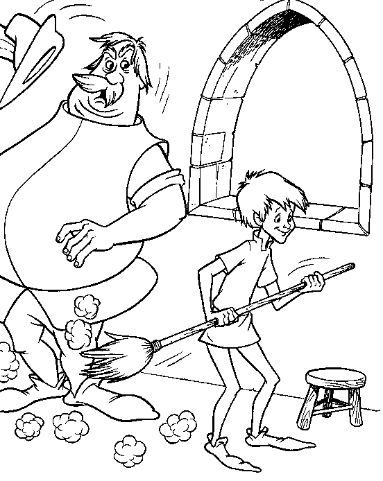 The sword in the stone coloring pages