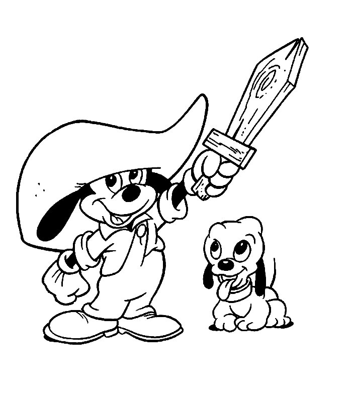 The three musketeers coloring pages