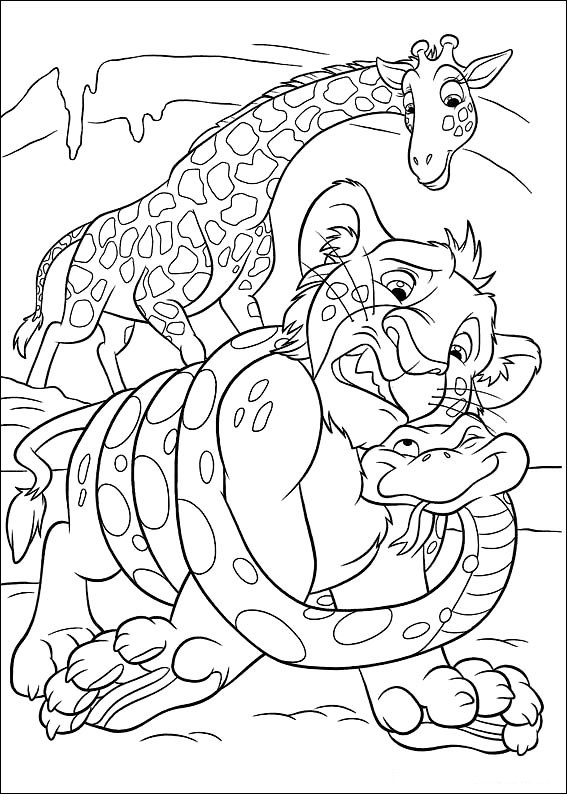 The wild coloring pages