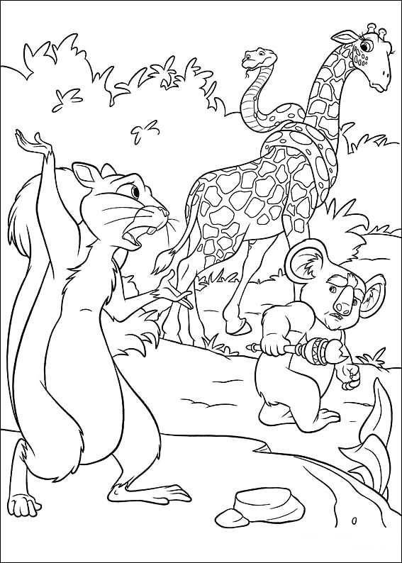 The wild coloring pages