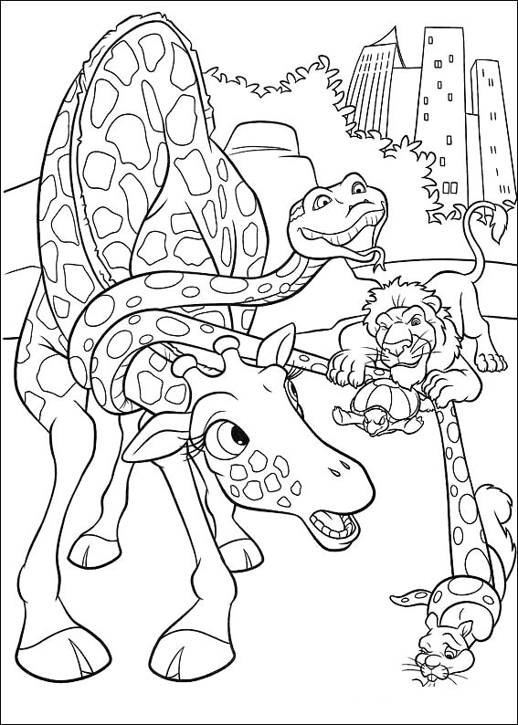 The wild coloring pages