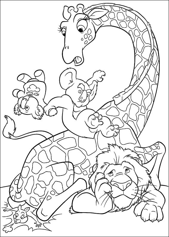 The wild coloring pages