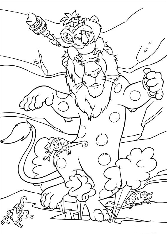 The wild coloring pages