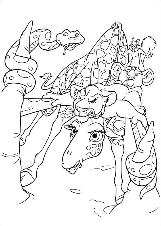 The wild coloring pages