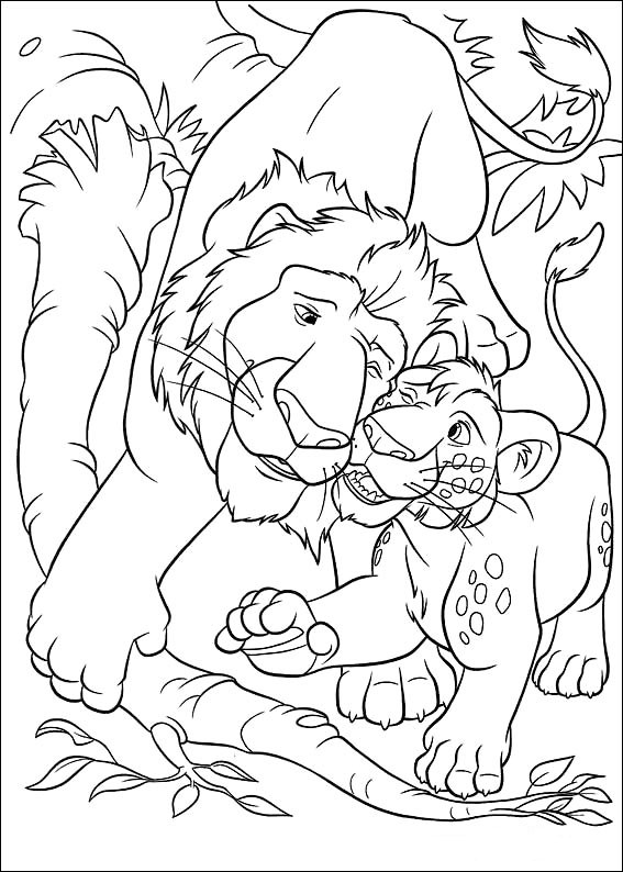 The wild coloring pages