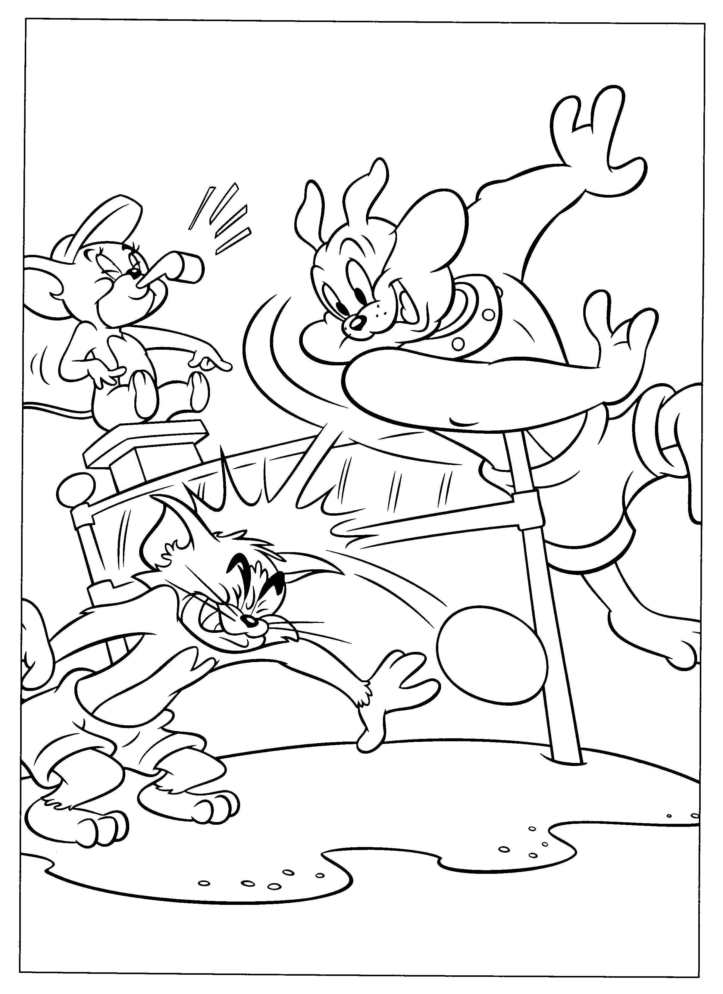 Tom and jerry coloring pages