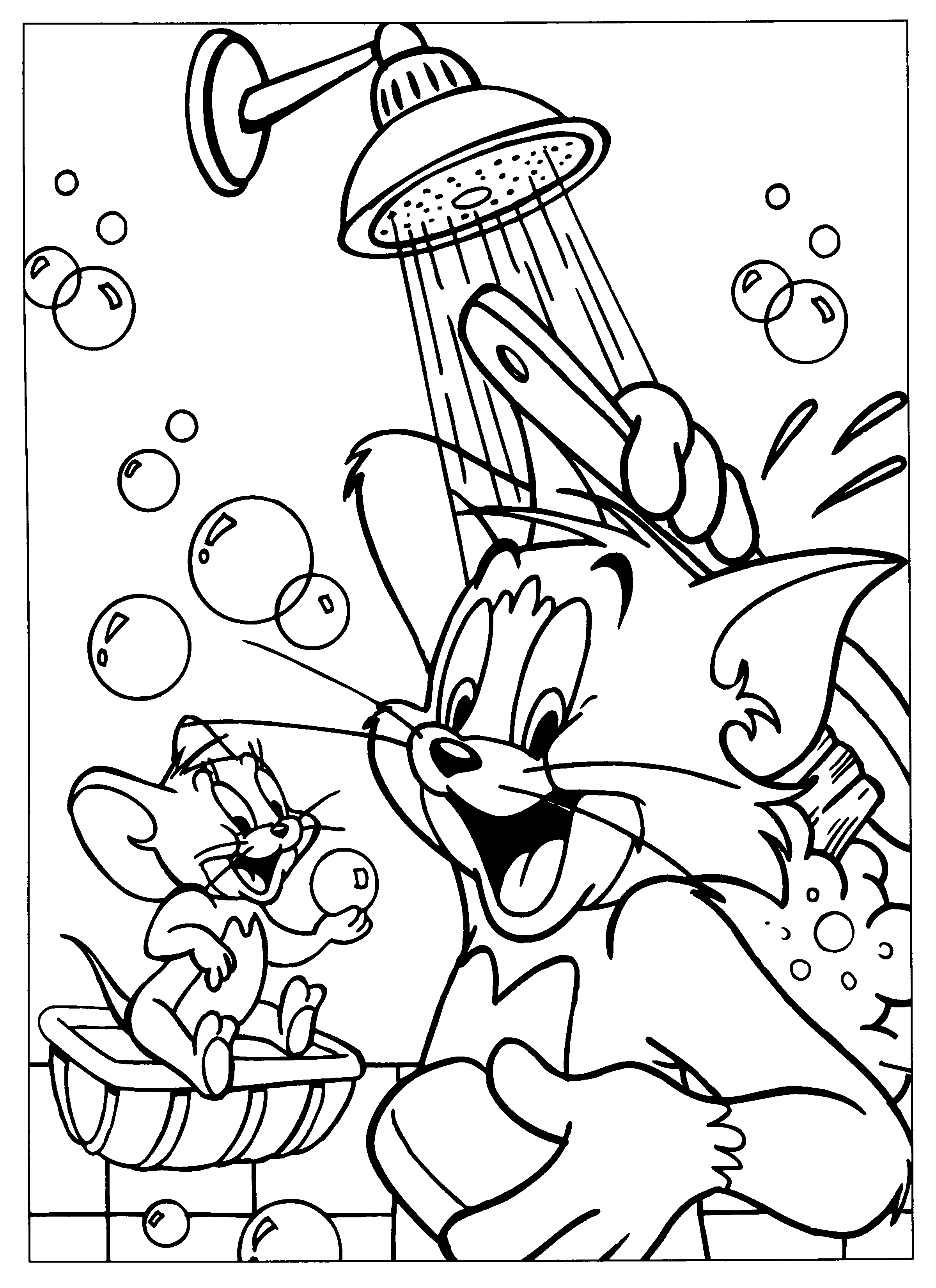 Tom and jerry coloring pages