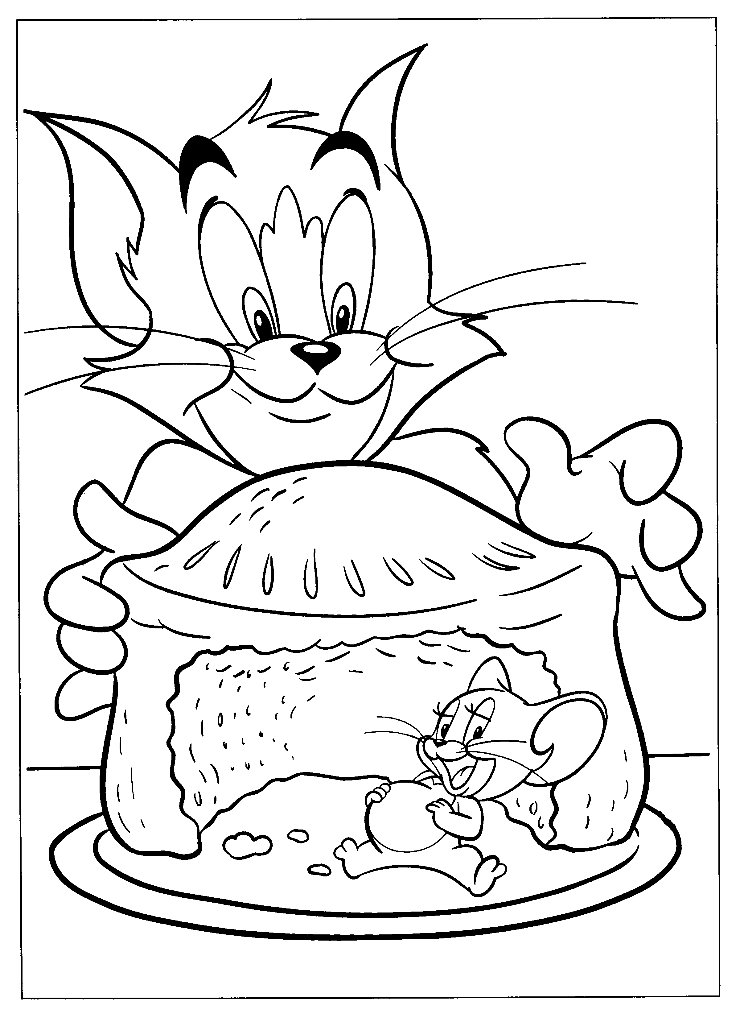 Tom and jerry coloring pages