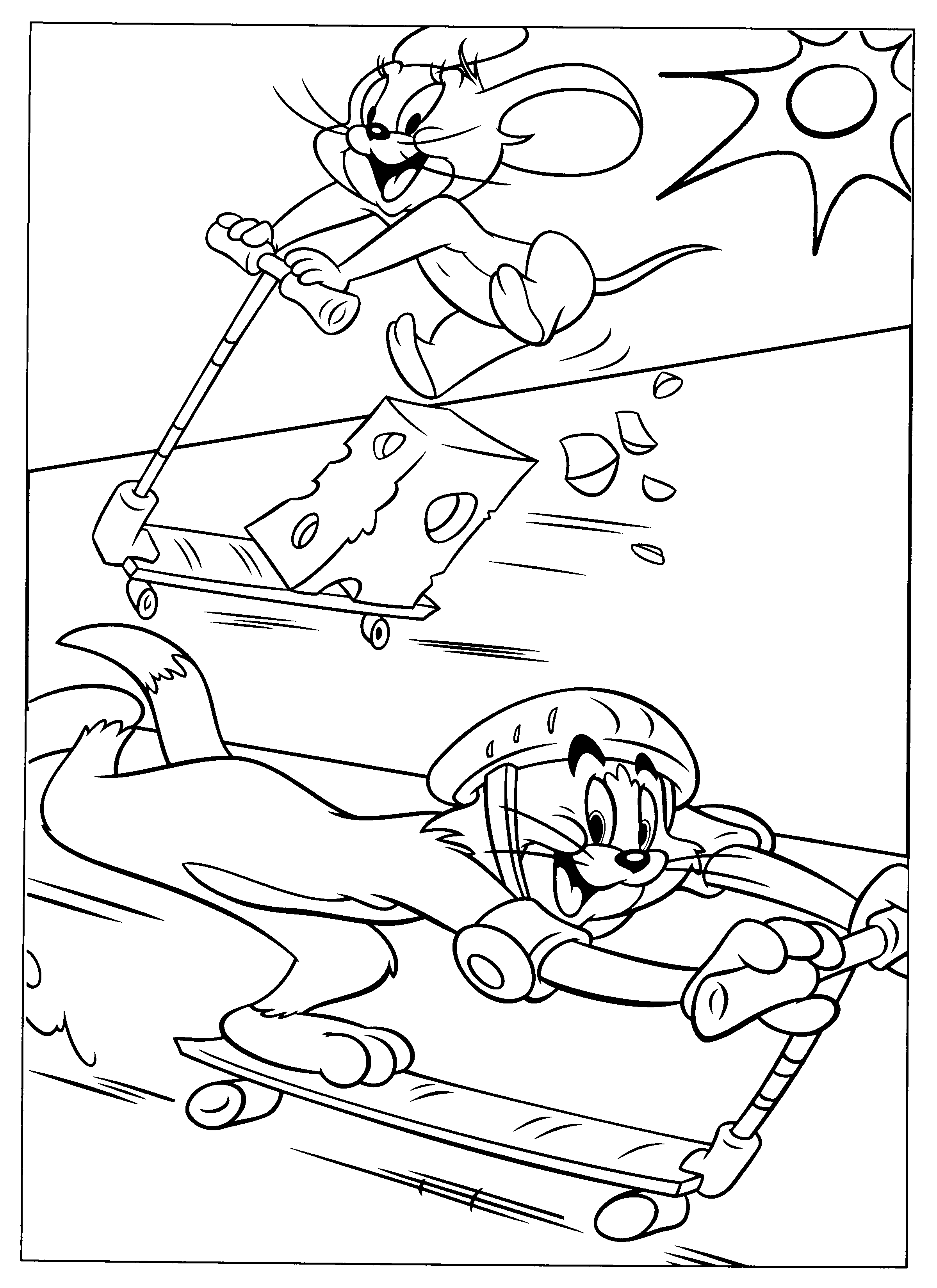 Tom and jerry coloring pages