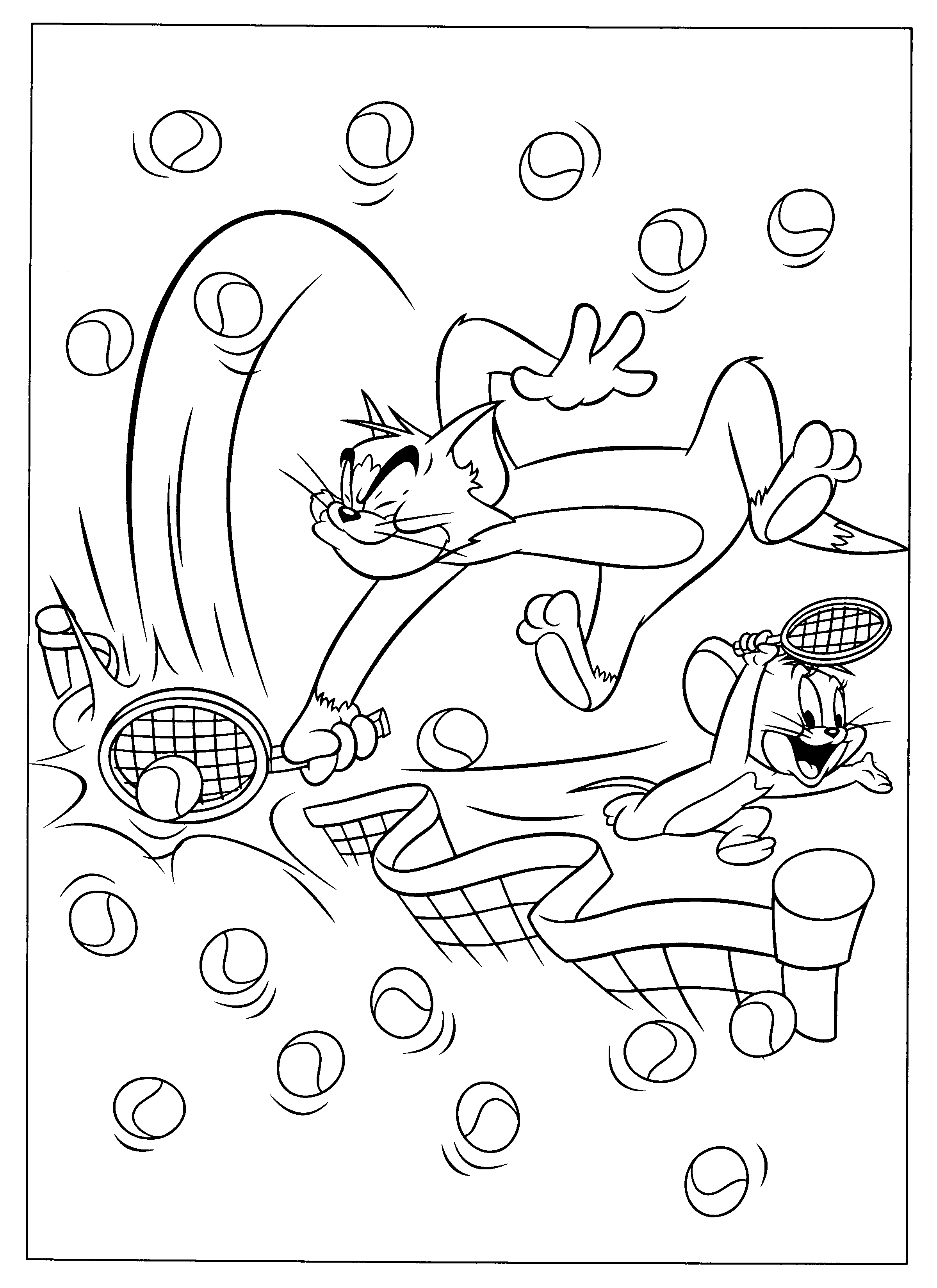 Tom and jerry coloring pages