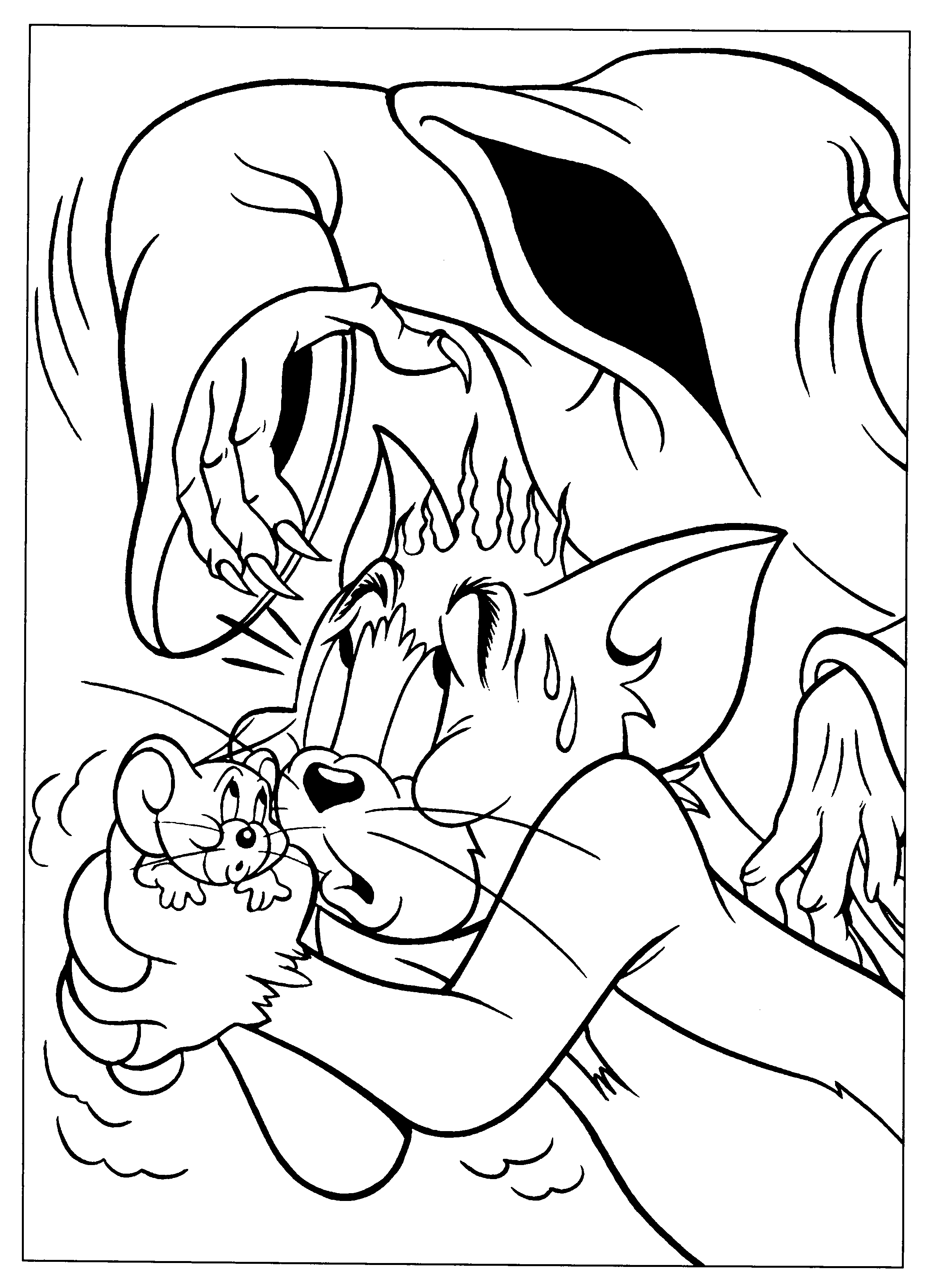 Tom and jerry coloring pages