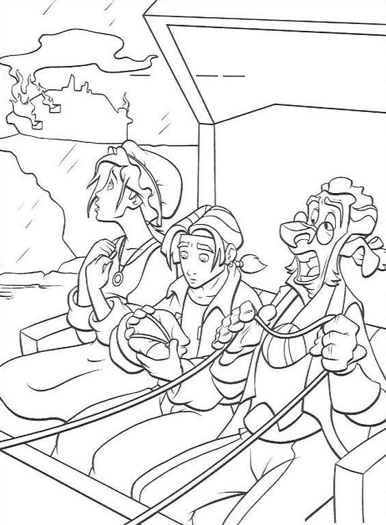 Treasure planet coloring pages