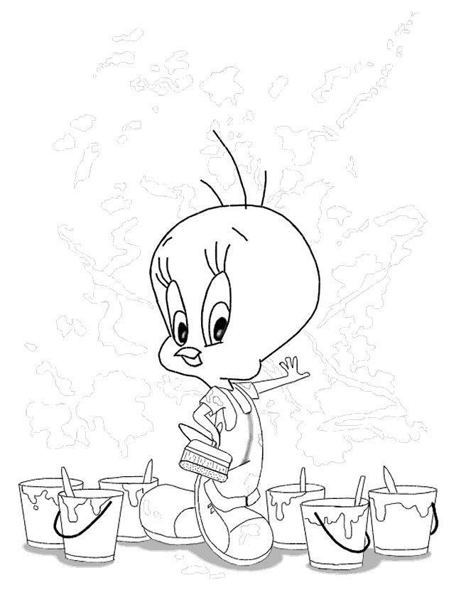 Tweety coloring pages