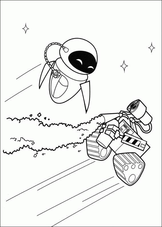 Wall e coloring pages