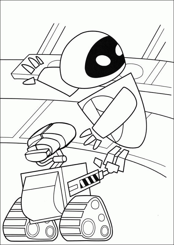 Wall e coloring pages