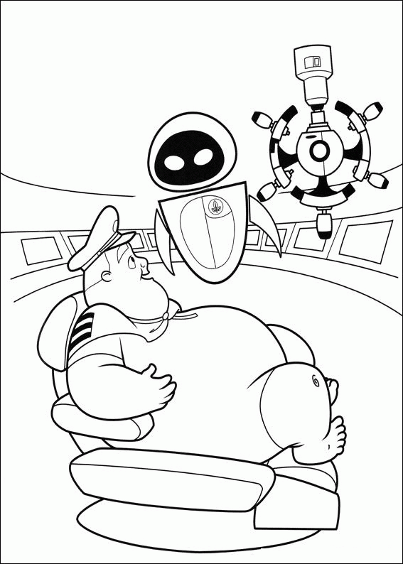 Wall e coloring pages