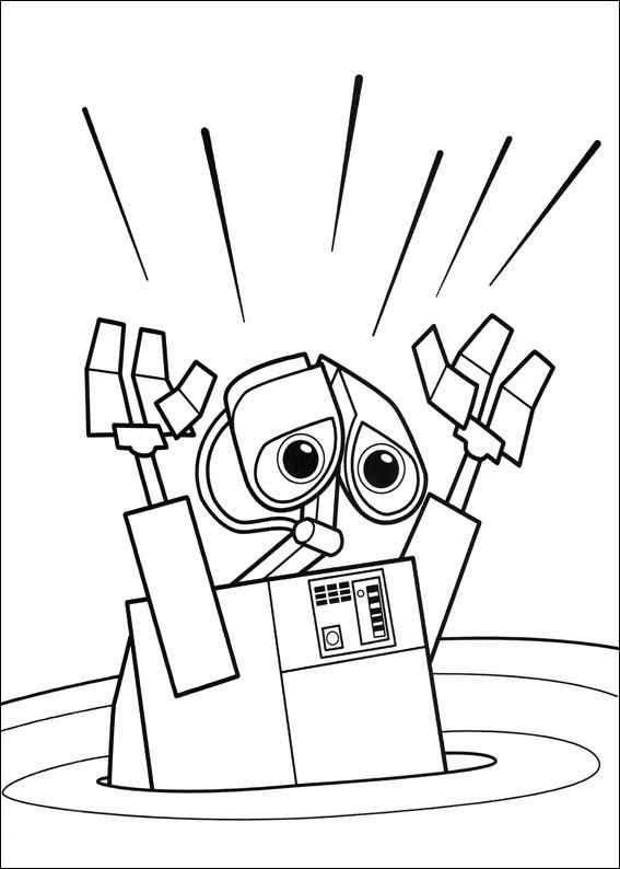 Wall e coloring pages