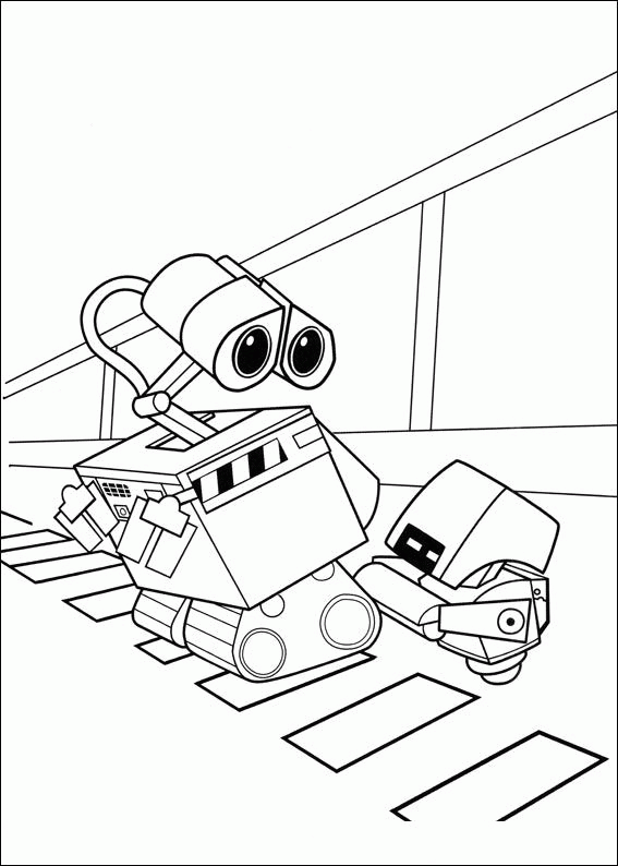 Coloring Page Wall E Coloring Pages 16