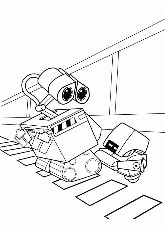 Wall e coloring pages