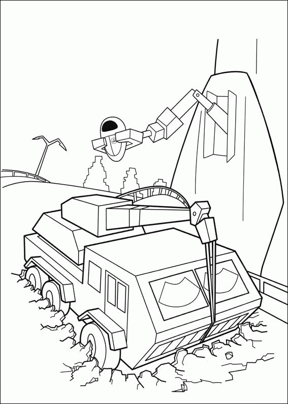 Wall e coloring pages