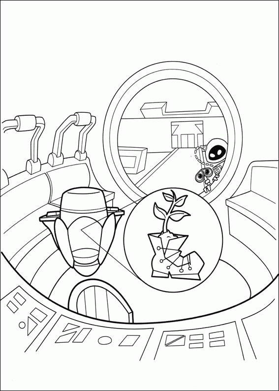 Wall e coloring pages