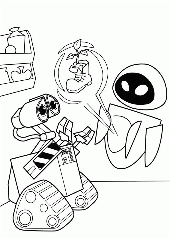 Wall e coloring pages