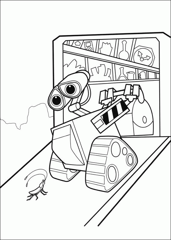 Wall e coloring pages